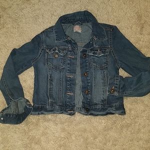 Denim jacket girls sz 10/12